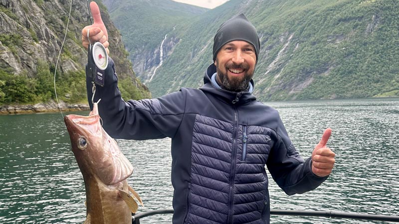 Fishing tour in the  Geirangerfjorden