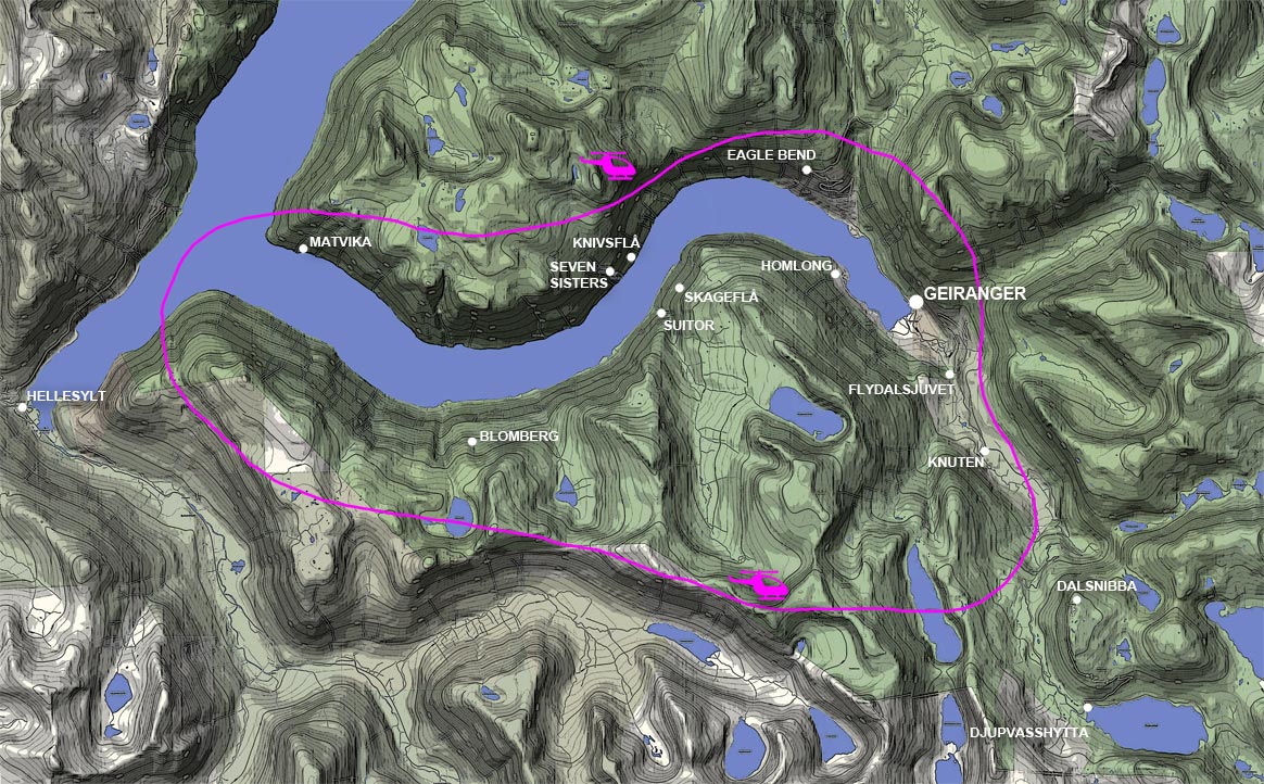 Map Heli flight path 2